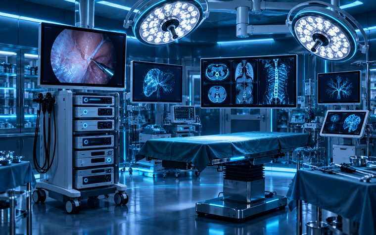 Clinical imaging system in a surgical suite